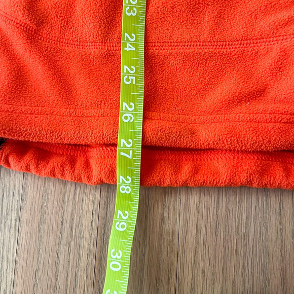 RLX Ralph Lauren Mens Sz Medium Fleece Full-Zip Vest Neon Orange Black - Picture 11 of 13